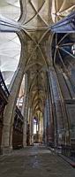 Toulouse, Cathedrale Saint-Etienne, Deambulatoire sud (panorama vertical)